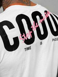 Herren T-shirt Weiß OZONEE O/T1278/1