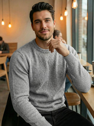 Herren Pullover Grau OZONEE JS/59B3607/2