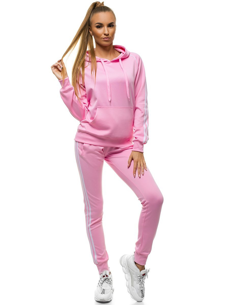 Damen Kapuzenpullover Hellrosa OZONEE JS/JK88117/20