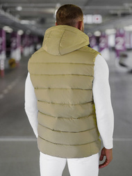 Herren Weste Beige OZONEE JS/57M7507/62Z