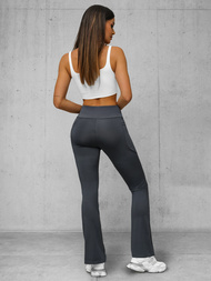 Damen Leggings mit Breiten Beinen Anthrazit JS/35K1603/5