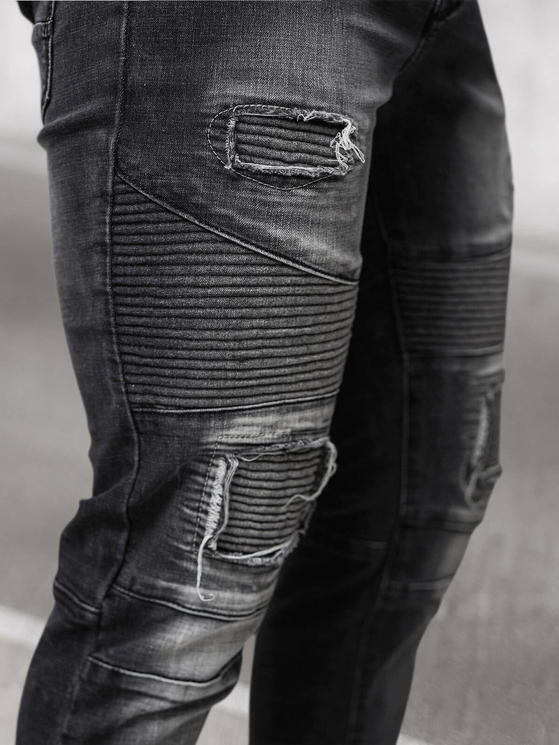 Herren Jeanshose Schwarz OZONEE NB/MP0142N