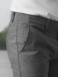 Herren Chino Hose Dunkelgrau OZONEE V/6545