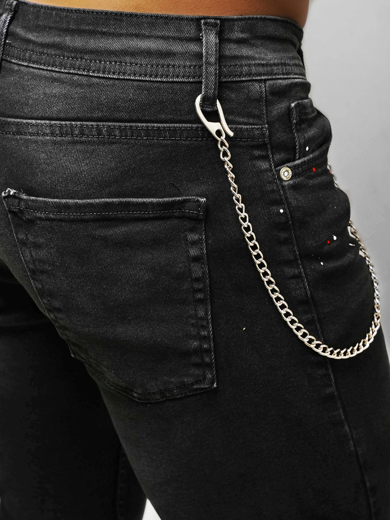 Herren Jeanshose Schwarz OZONEE O/WE1006