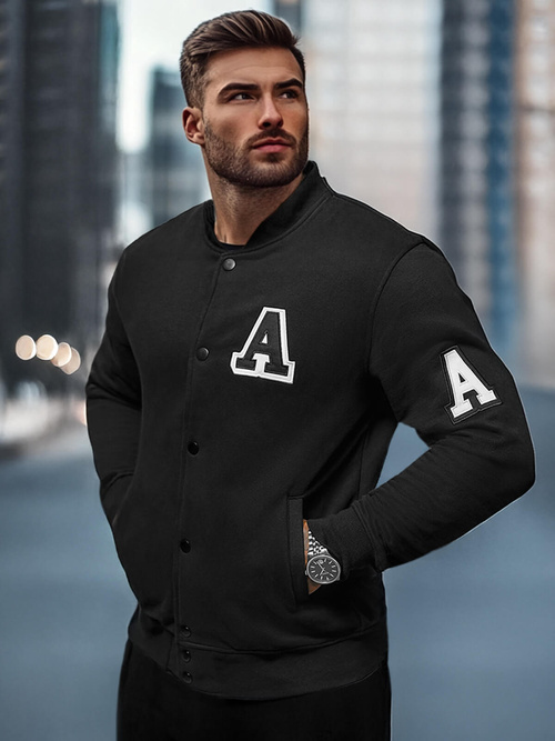 Herren Sweatshirt Schwarz OZONEE NB/MF2020Z