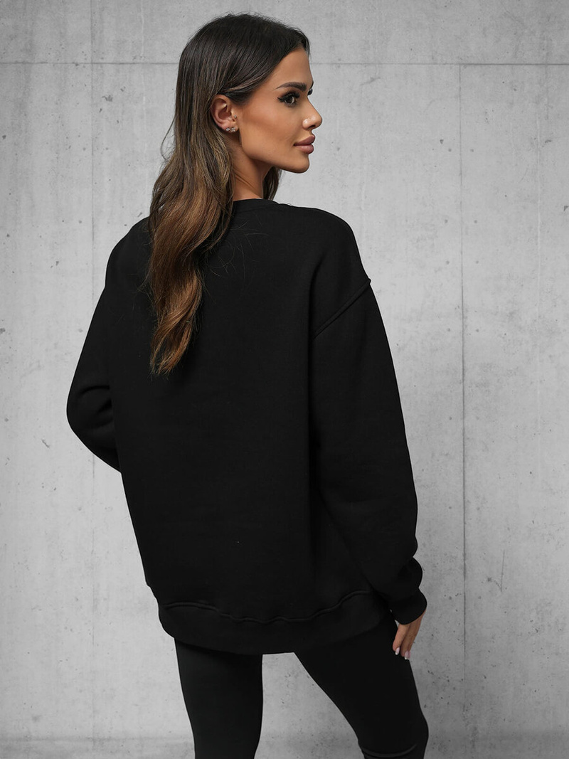 Sweatshirt Schwarz OZONEE O/SWE23004Z