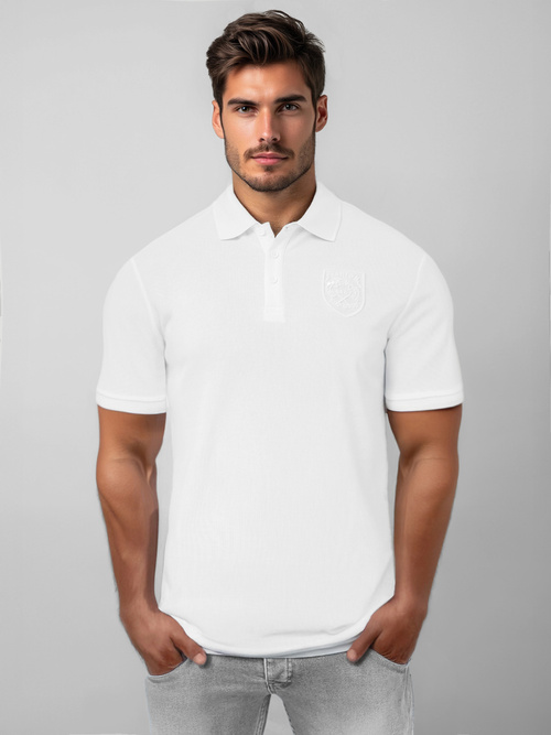 Herren Poloshirt Weiß OZONEE NB/MT3142Z