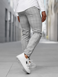 Herren Chino Hose Grau OZONEE DJ/5522Z