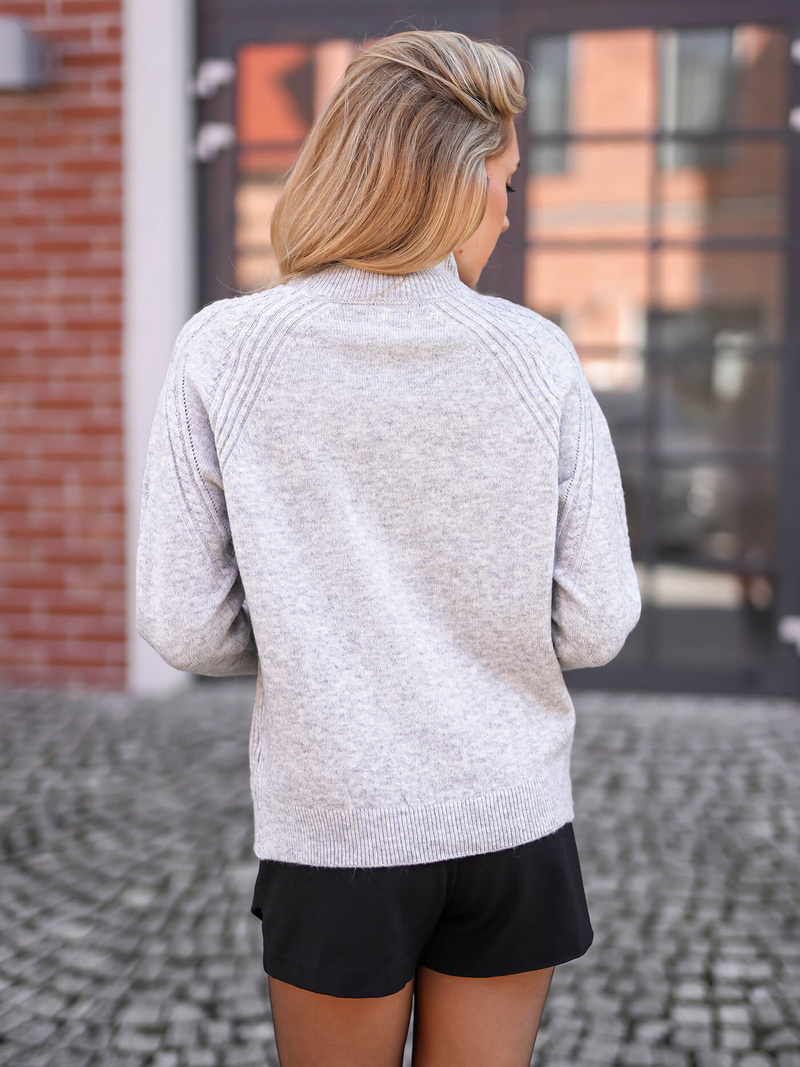 Damen pullover grau OZONEE JS/53B5201/2