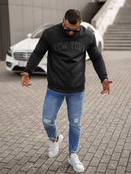 Herren Sweatshirt Schwarz OZONEE JS/8B1362/3