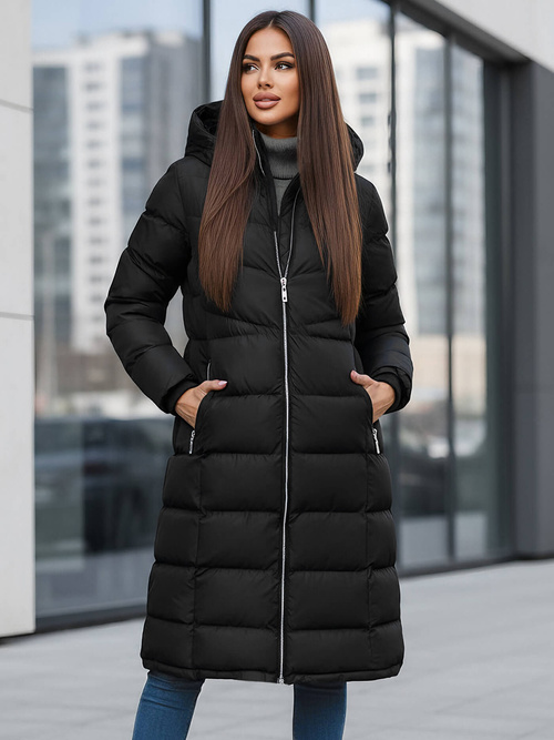 Damen Winterjacke Schwarz OZONEE JS/M736/392Z