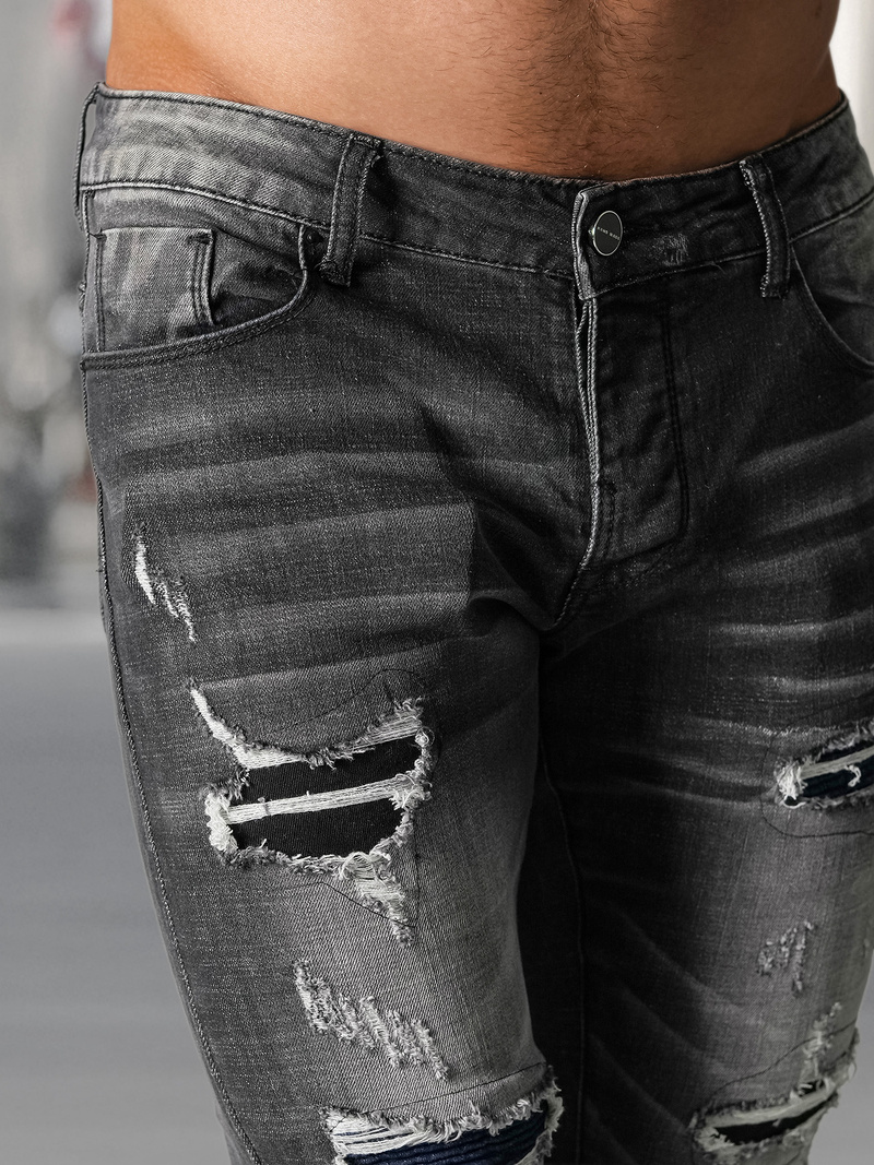 Herren Jeanshose Schwarz OZONEE NB/MP0075NZ