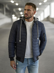 Herren Jacke Dunkelblau OZONEE JS/8M985/215Z