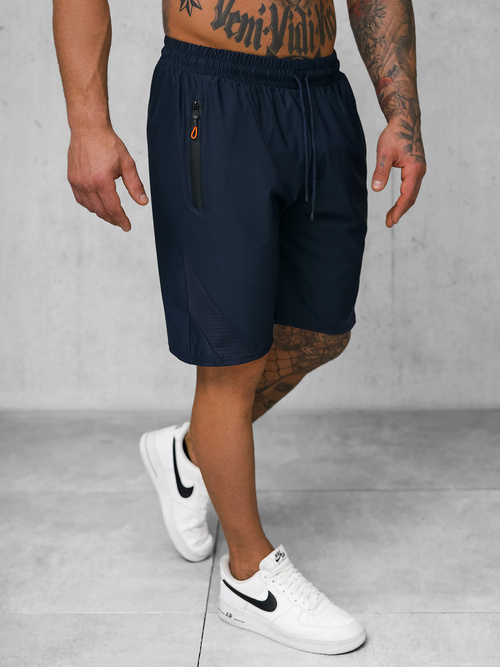 Sportshorts für Herren Dunkelblau OZONEE JS/12K1800/25