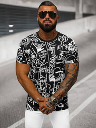 Herren T-shirt Schwarz OZONEE O/T1269/3