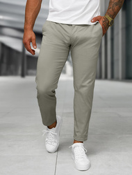 Herren Chino Hose Grau OZONEE BL/SK222/5