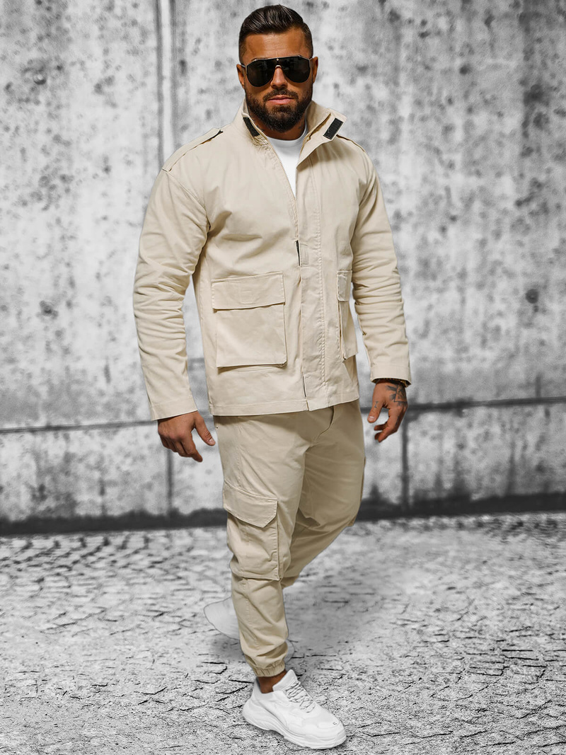 Herren Jacke Beige OZONEE O/G3035