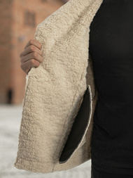 Herren Lederjacke Schwarz OZONEE JS/11Z8273