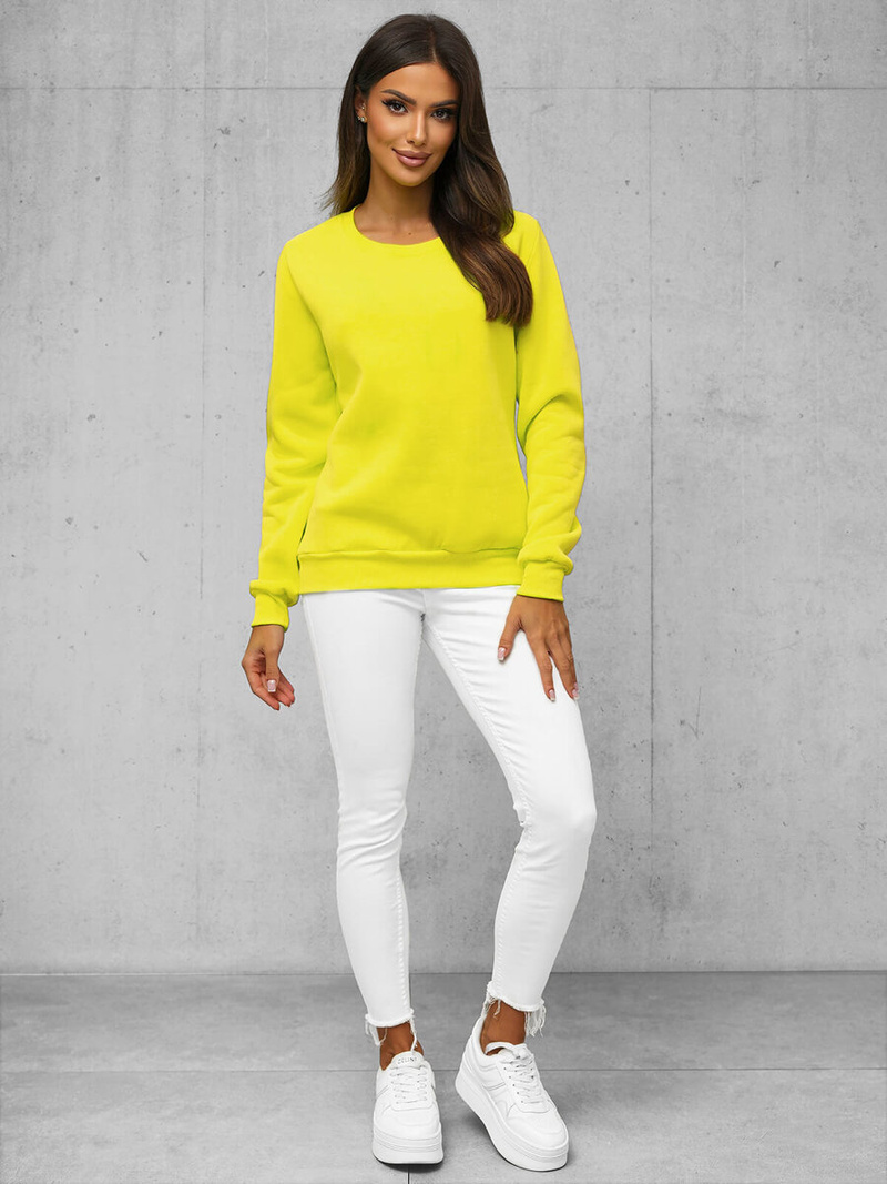 Damen Sweatshirt Gelb-Neon OZONEE JS/W01Z