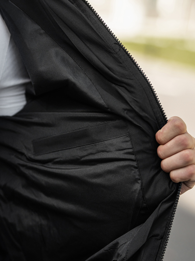 Herren Winterjacke Schwarz OZONEE JS/31M5003Z