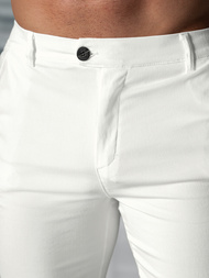 Herren Chino Hose Ecru OZONEE O/P4049Z