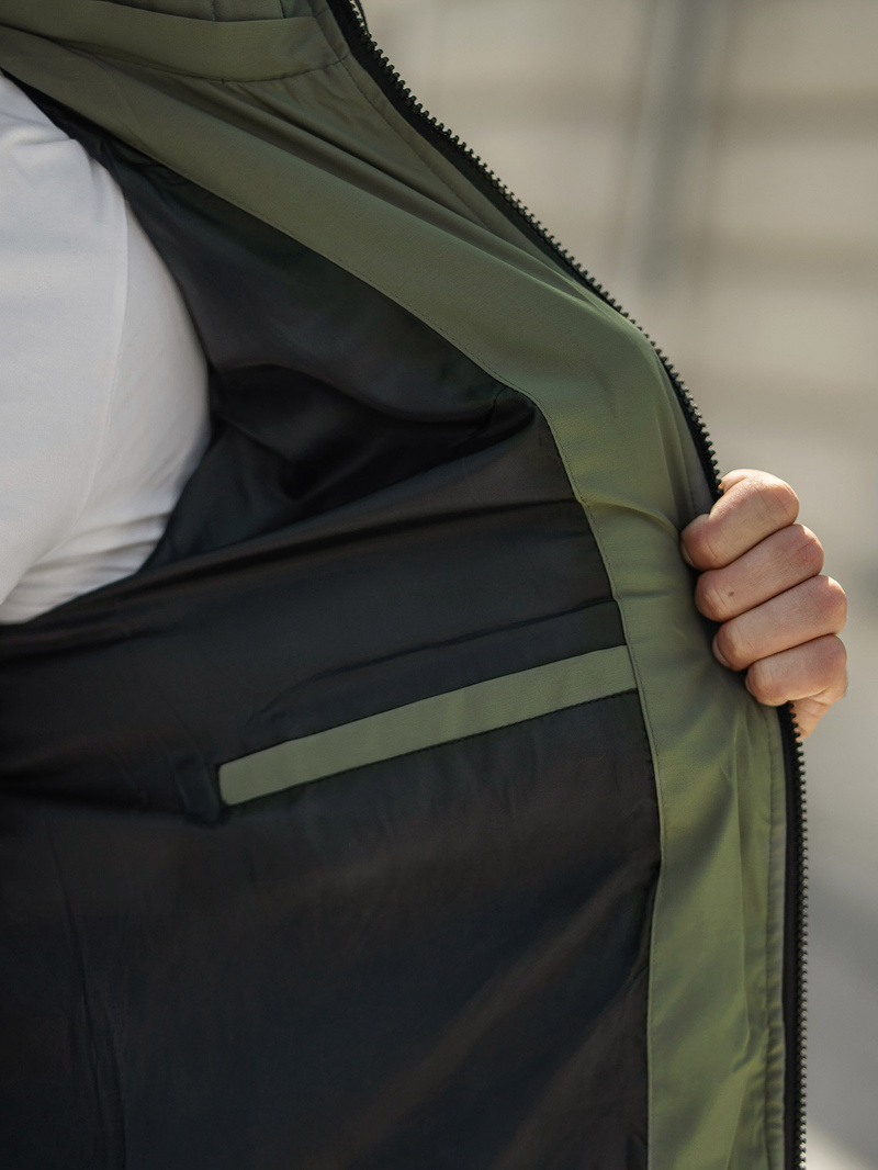 Herren Winterjacke Schwarz-Grün OZONEE JS/31M5083/136