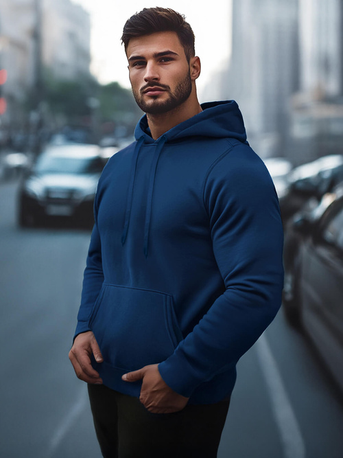Herren Kapuzenpullover Indigo OZONEE JS/2009/66Z