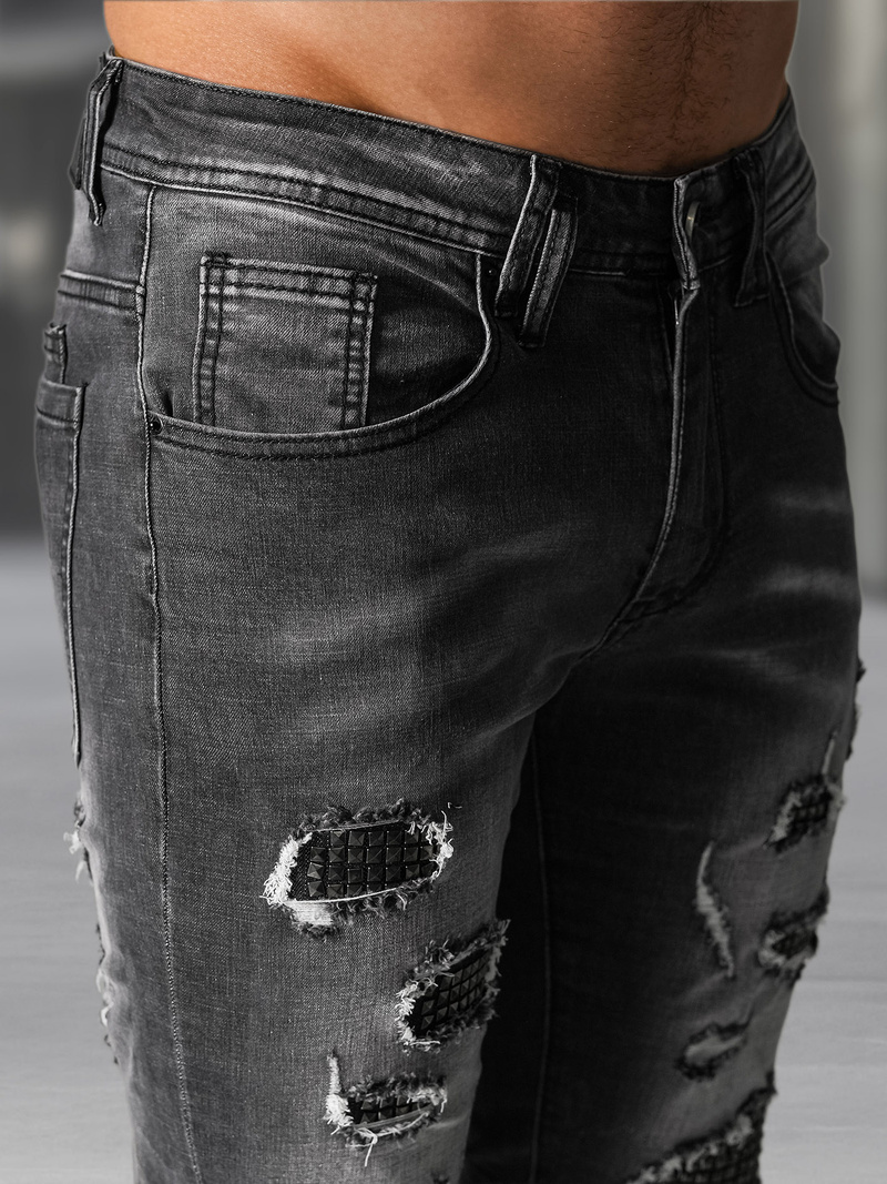 Herren Jeanshose Schwarz OZONEE NB/MP0152NZ