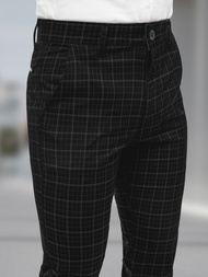 Herren Chino Hose Schwarz OZONEE DJ/5515