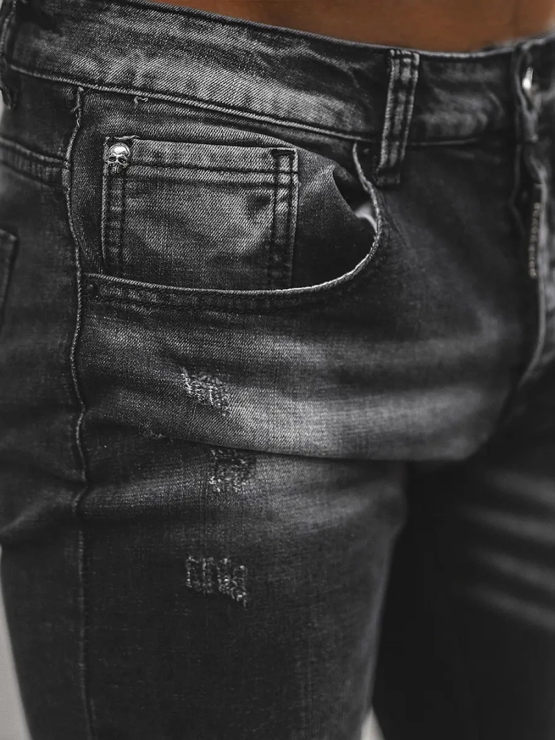 Herren Jeanshose Schwarz OZONEE NB/MP0126N