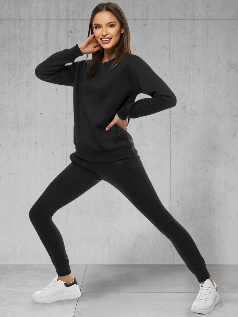 Damen Trainingsanzug Schwarz OZONEE 39