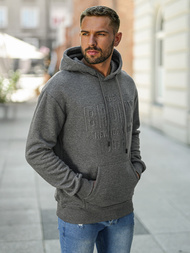 Herren Kapuzenpullover Dunkelgrau OZONEE JS/8B1776/5