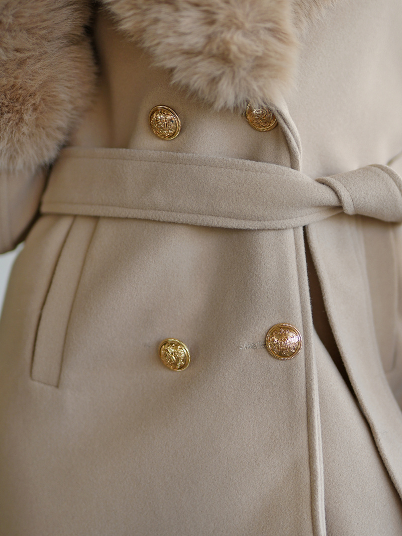 Damen Mantel Ecru OZONEE JS/61M8509/280