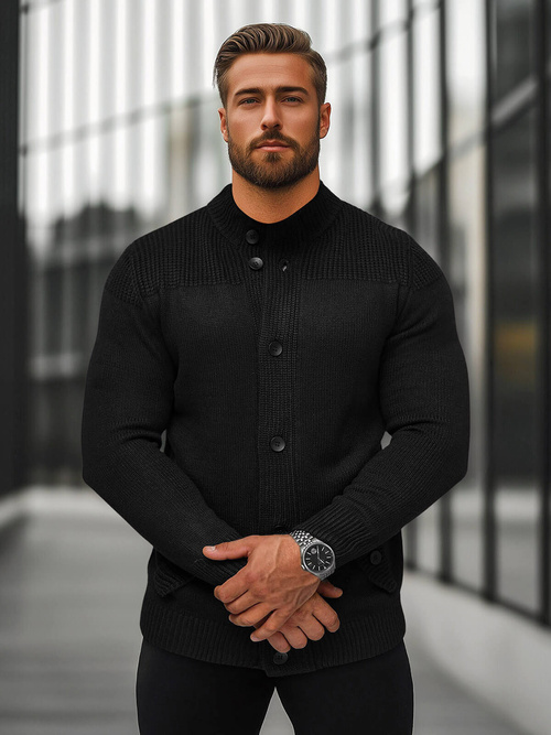 Herren Pullover Schwarz OZONEE NB/MM6011/4Z