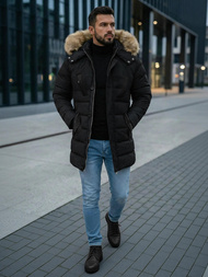 Herren Winterjacke Schwarz OZONEE JS/5M3122/392Z