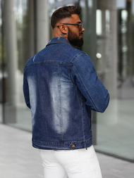 Herren Jeansjacke Dunkelblau OZONEE NB/MJ525BSZ