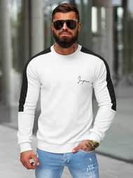 Herren Sweatshirt Weiß OZONEE O/P2033Z