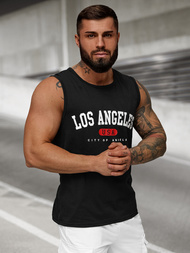 Herren Tank Top Schwarz OZONEE JS/8B1715/3Z