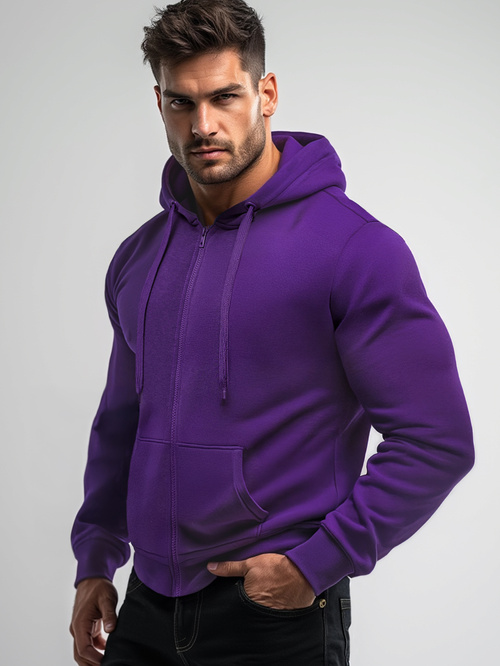 Herren Kapuzenpullover Violett OZONEE JS/2008