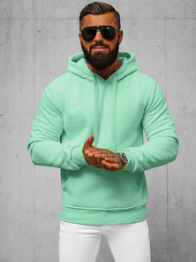 Herren Kapuzenpullover Mintgrün OZONEE JS/2009Z