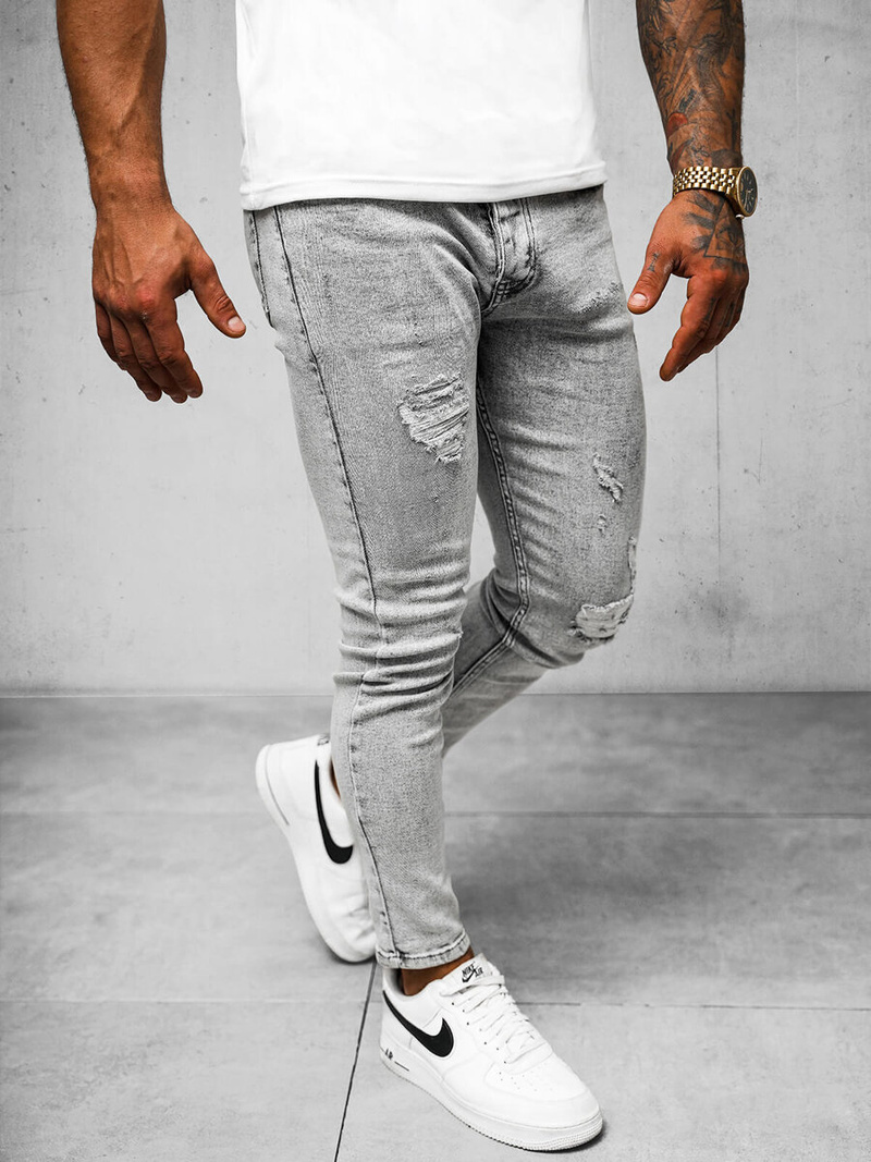 Herren Jeanshose Grau OZONEE O/2358/2