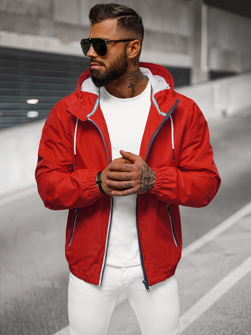 Herren Jacke Rot OZONEE JS/5M802/275