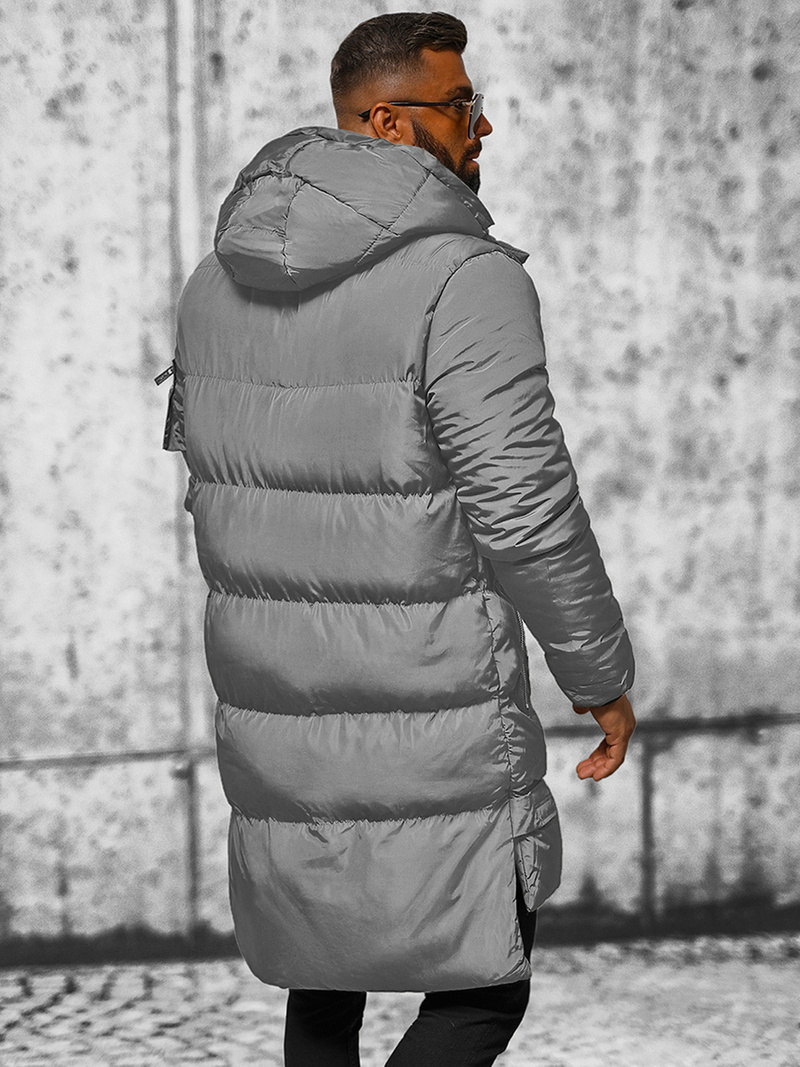 Herren Winterjacke Grau OZONEE O/M799