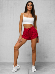 Sportshorts für Damen Dunkelrot OZONEE JS/XY24015S