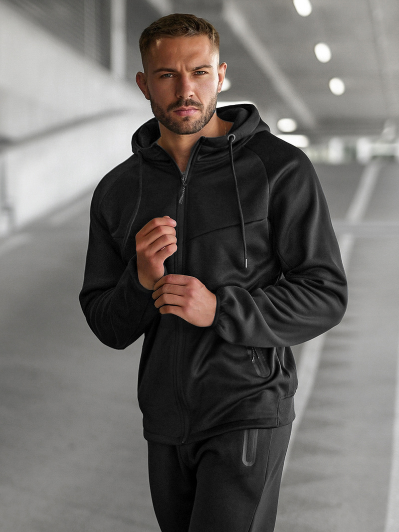 Herren Sportanzug Schwarz OZONEE JS/8C1967/3