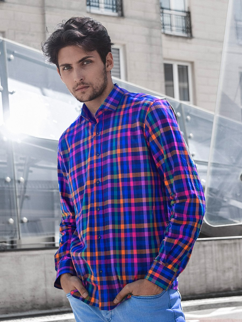 Herren Hemd Farbig OZONEE O/3011/08