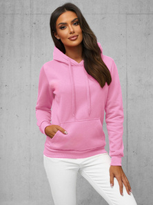 Damen Kapuzenpullover Hellrosa OZONEE JS/W02Z