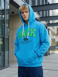 Herren Kapuzenpullover Blau OZONEE O/TT30513Z