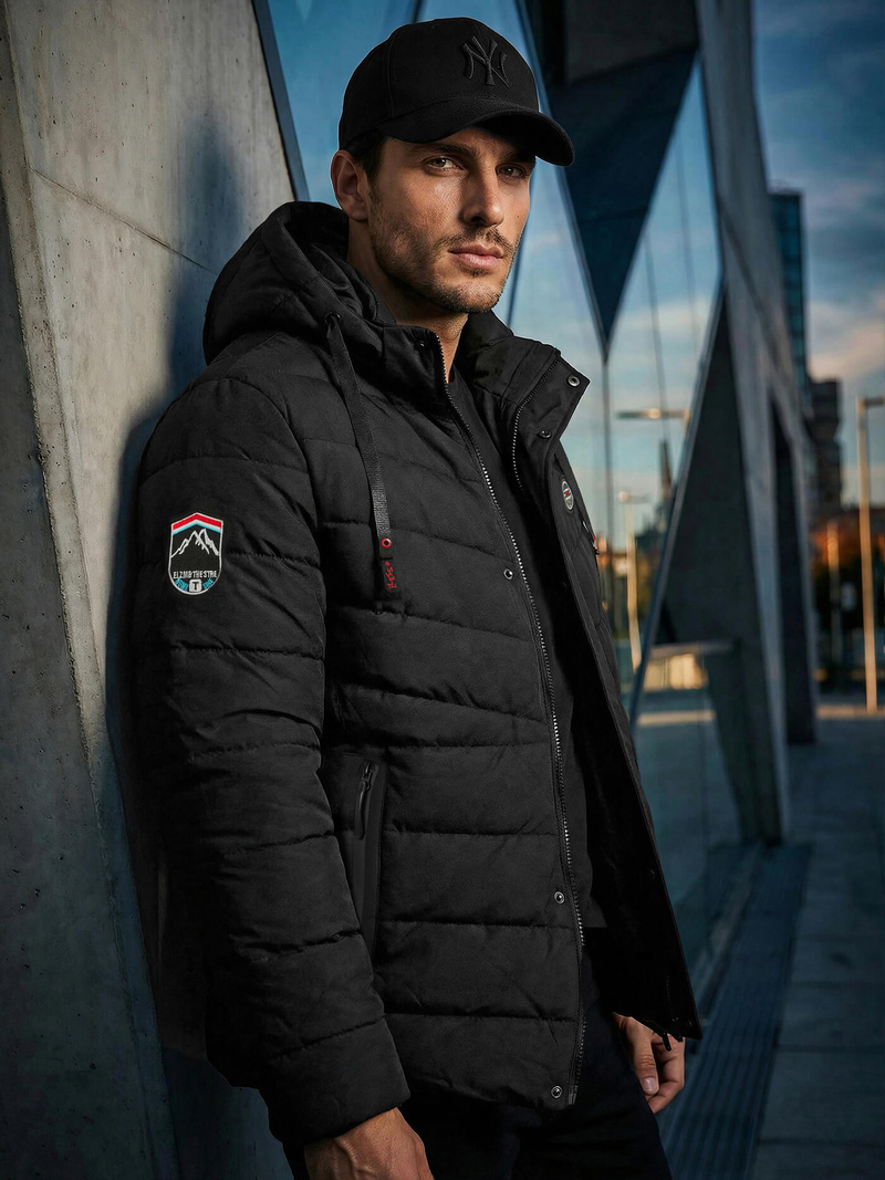 Herren Jacke Schwarz OZONEE JS/31M5081/392