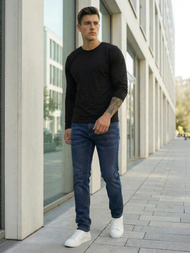 Herren Jeanshose Dunkelblau OZONEE DO/4048/2Z